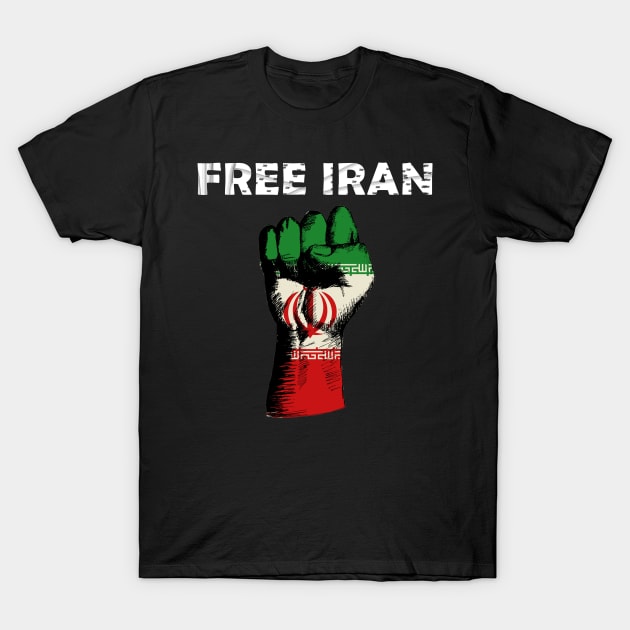 Free iran  Support Freedom For The Iranian Pepole T-Shirt T-Shirt by tshirtQ8